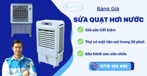 Bảng giá sửa quạt hơi nước của trung tâm sửa điện tử Limosa