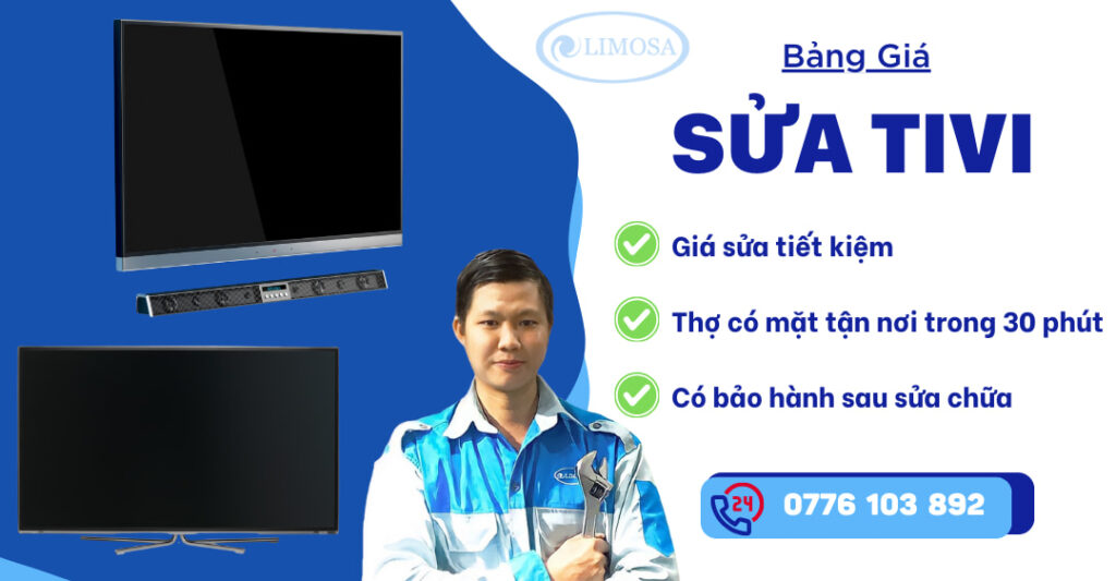 Bảng giá sửa tivi tại sửa điện tử Limosa