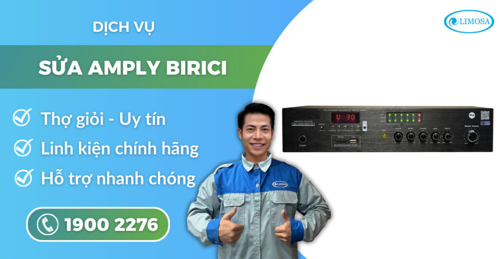 sửa amply Birici suadientulimosa