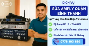 Sửa amply quận Bình Thạnh tại Sửa Điện Tử Limosa