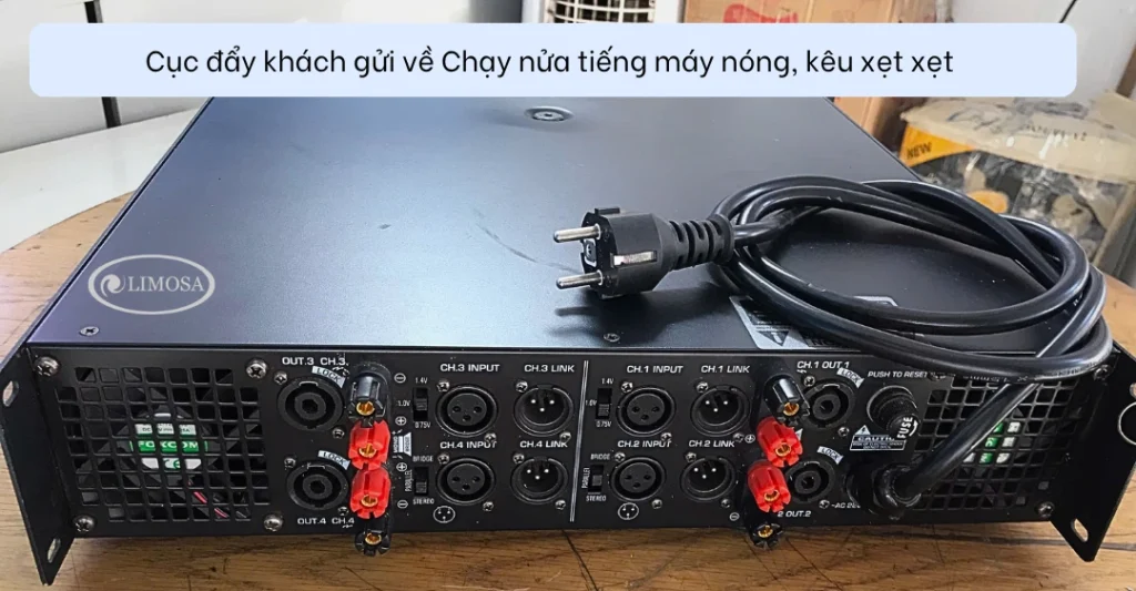 Khách gửi cục đẩy công suất đến trung tâm