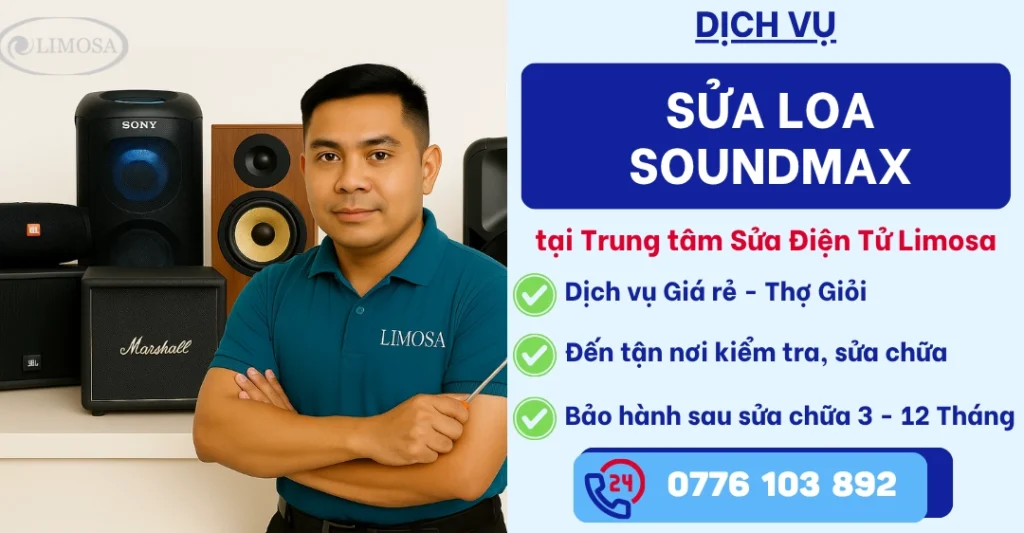 Sửa loa Soundmax tại Sửa Điện Tử Limosa