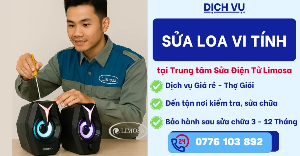 Sửa loa vi tính tại Sửa Điện Tử Limosa