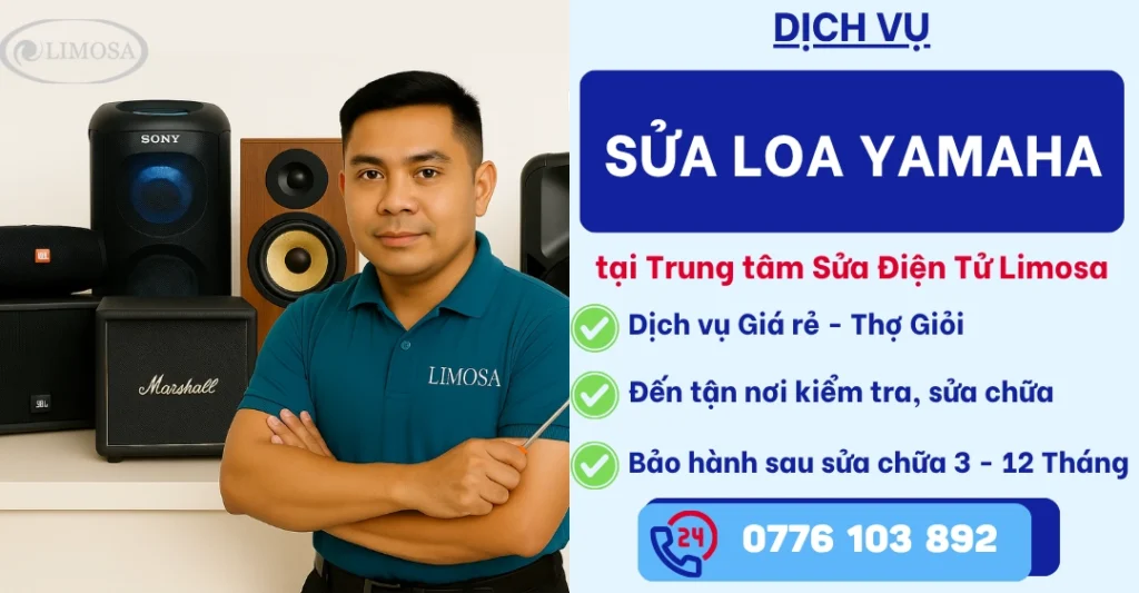 Sửa loa Yamaha tại Sửa Điện Tử Limosa