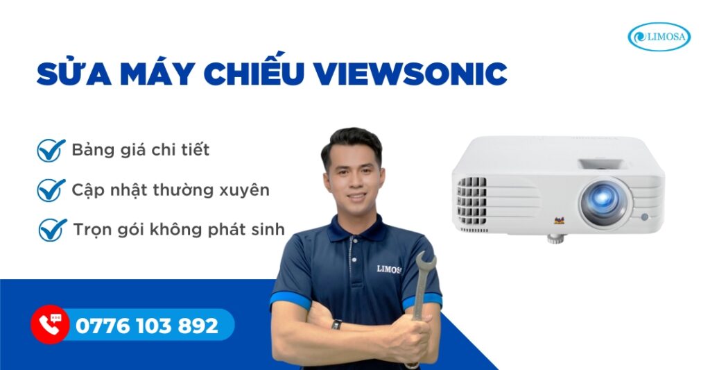 sửa máy chiếu Viewsonic ở Sửa Điện Tử Limosa