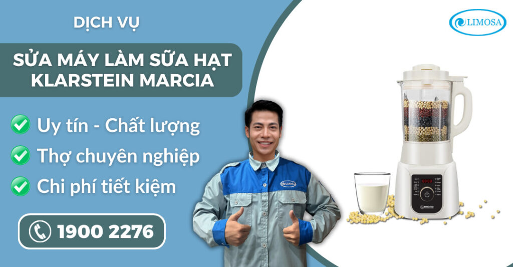 sửa máy làm sữa hạt Klarstein Marcia suadientulimosa