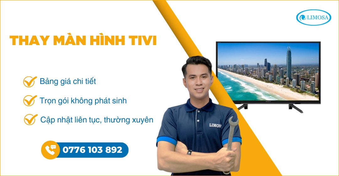Thay màn hình tivi tại nhà - Tiệm sửa uy tín, giá rẻ thay màn hình tivi