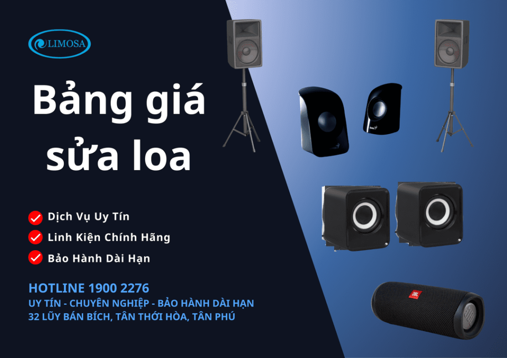 bảng giá sửa loa