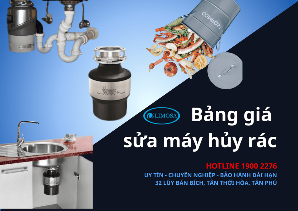 bảng giá sửa máy hủy rác