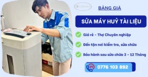 Bảng giá sửa máy hủy tài liệu - Dịch vụ Sửa chữa tận nơi, Giá rẻ