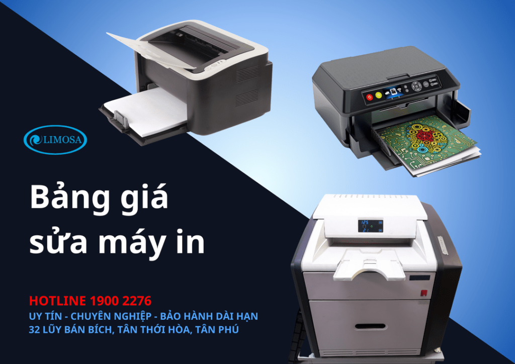 bảng giá sửa máy in