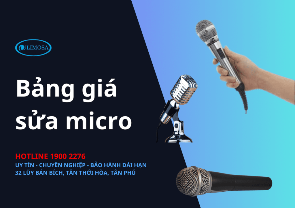 bảng giá sửa micro