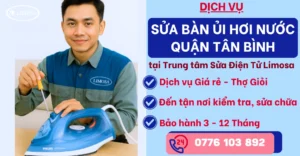 Sửa Bàn Ủi Hơi Nước Quận Tân Bình tại Sửa Điện Tử Limosa