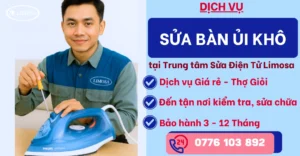 Sửa Bàn Ủi Khô tại Sửa Điện Tử Limosa