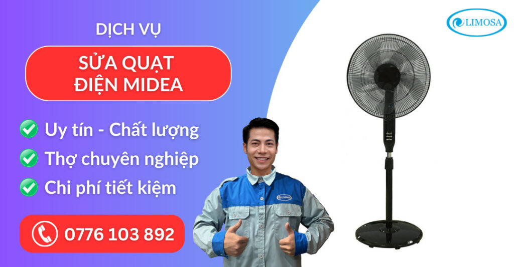 Sửa quạt điện Midea suadientulimosa