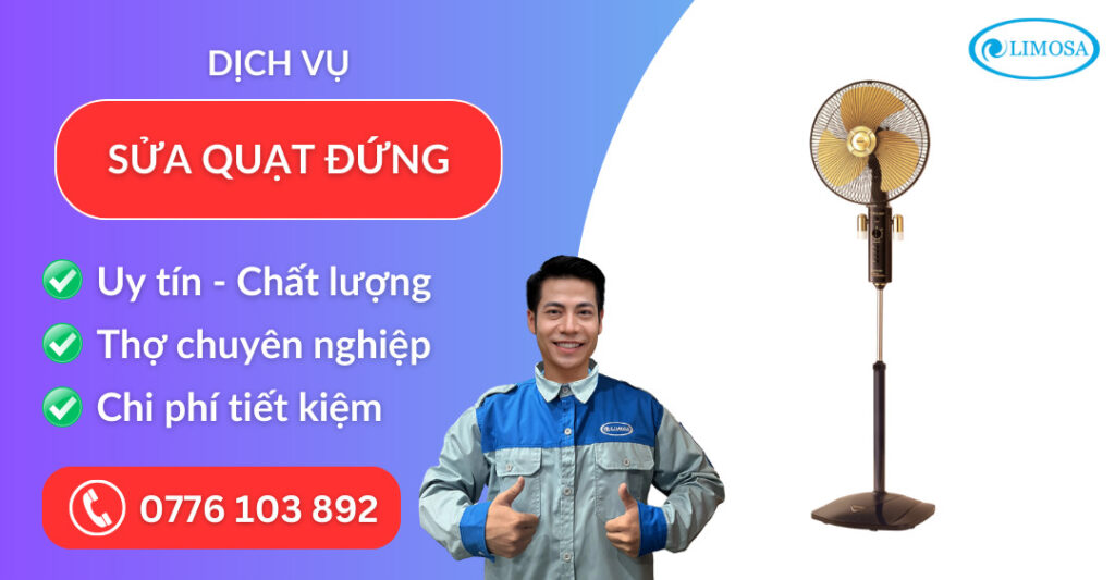 Sửa quạt điện đứng suadientulimosa