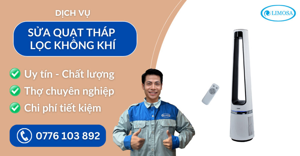 Sửa quạt tháp lọc không khí suadientulimosa