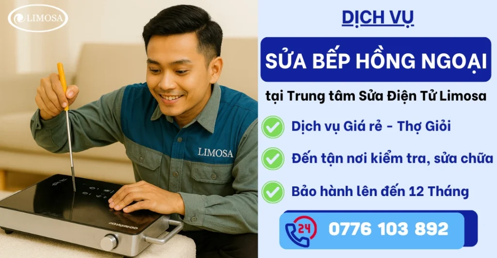 Sửa Bếp Hồng Ngoại tại Sửa Điện Tử Limosa