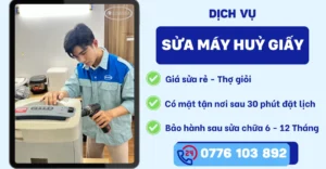 Sửa máy huỷ giấy tại sửa điện tử Limosa