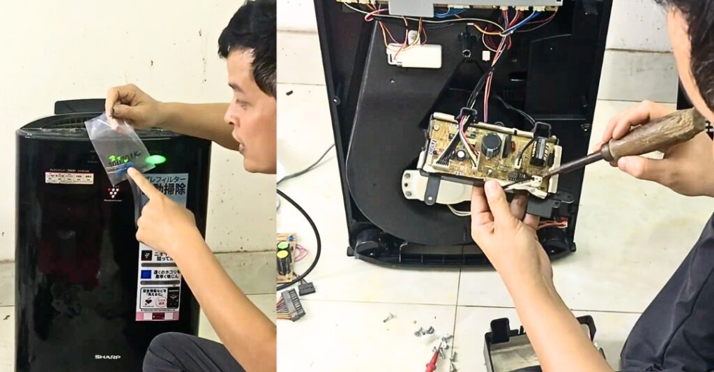 Sửa máy lọc không khí Sharp nội địa Nhật
