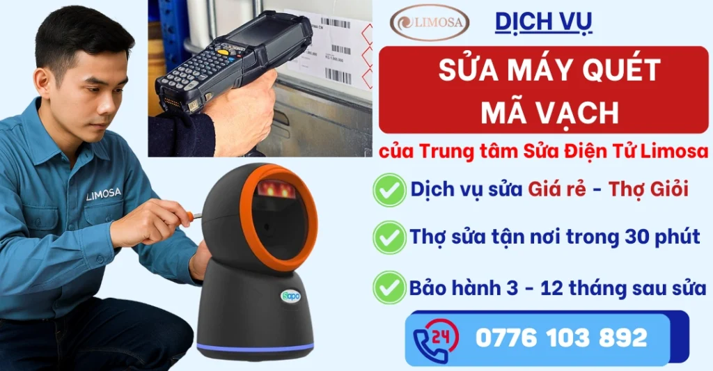 Sửa Máy Quét Mã Vạch tại Sửa Điện Tử Limosa