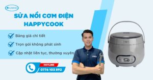 sửa nồi cơm điện happycook