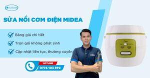 sửa nồi cơm điện midea