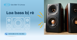 loa bass bị rè