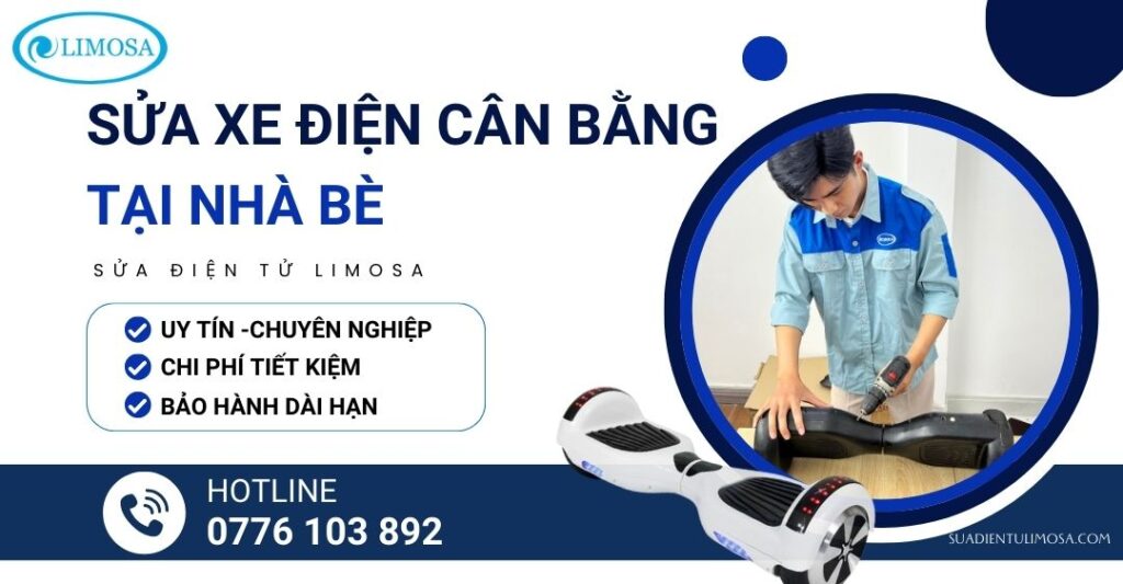 sửa xe điện cân bằng tại nhà bè