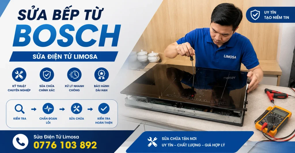 Sửa bếp từ Bosch tại Sửa Điện Tử Limosa