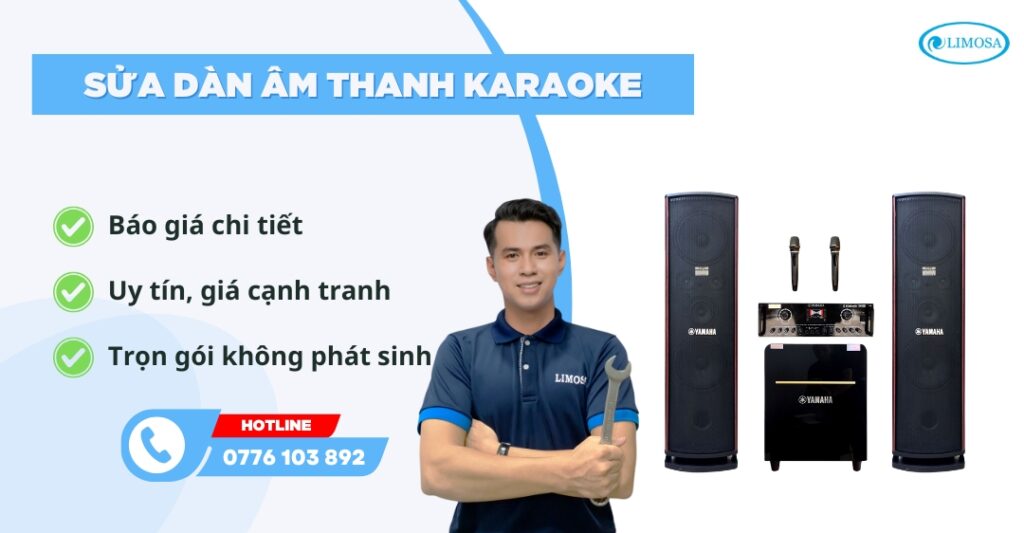 sửa dàn âm thanh karaoke