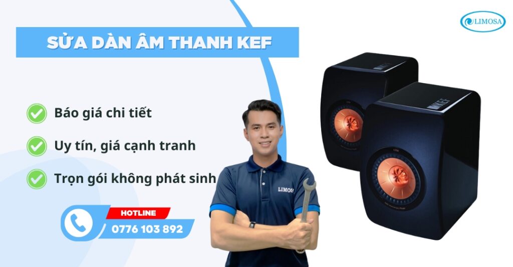 sửa dàn âm thanh Kef