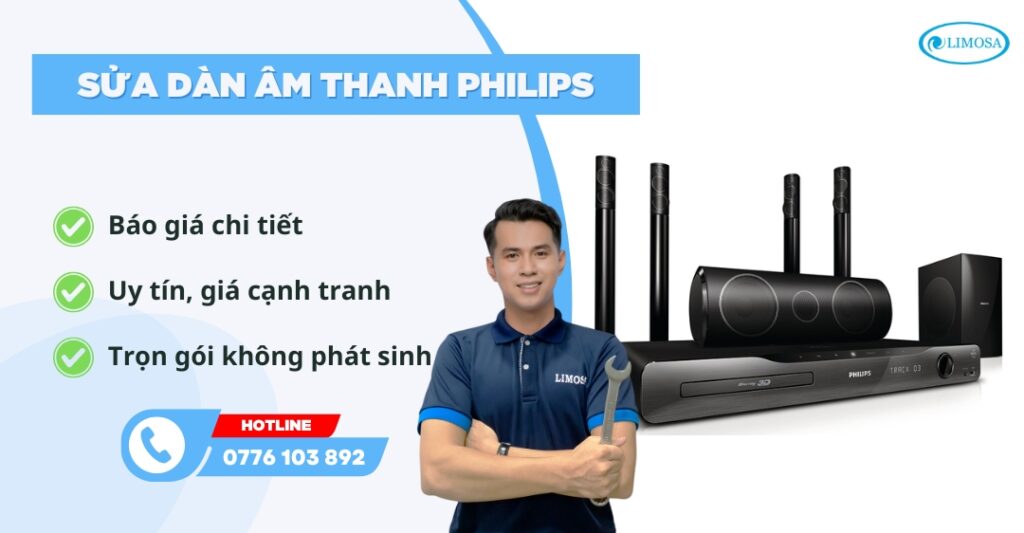 sửa dàn âm thanh Philips