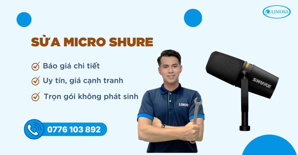 sửa micro shure