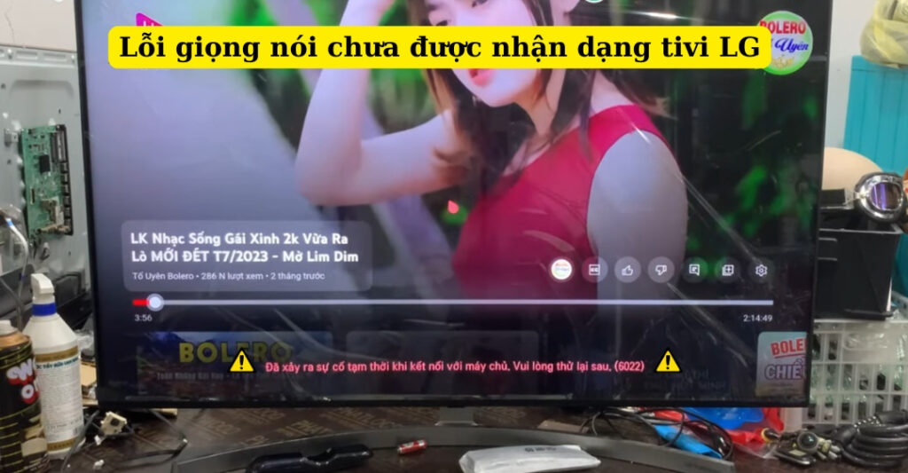 lỗi giọng nói chưa được nhận dạng tivi lg