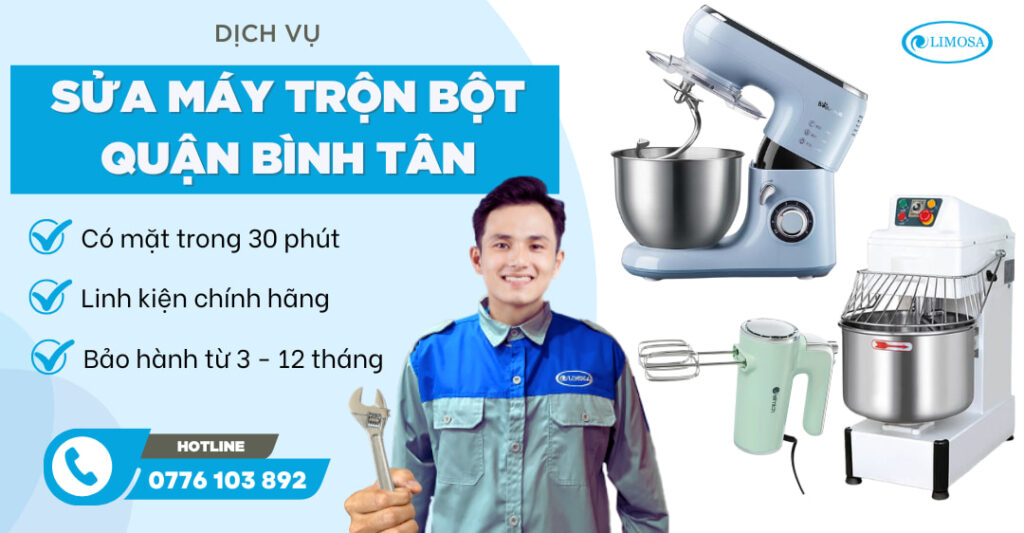 Sửa máy trộn bột Quận Bình Tân tại Sửa điện tử Limosa