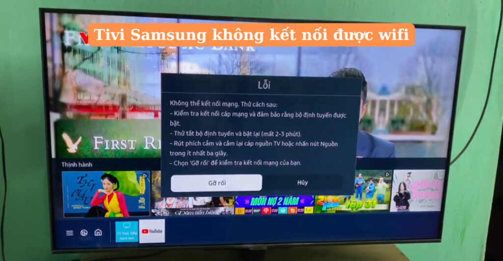 tivi samsung không kết nối được wifi