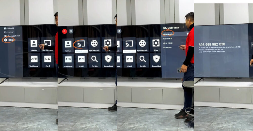 kết nối điện thoại với tivi xiaomi qua mã tv