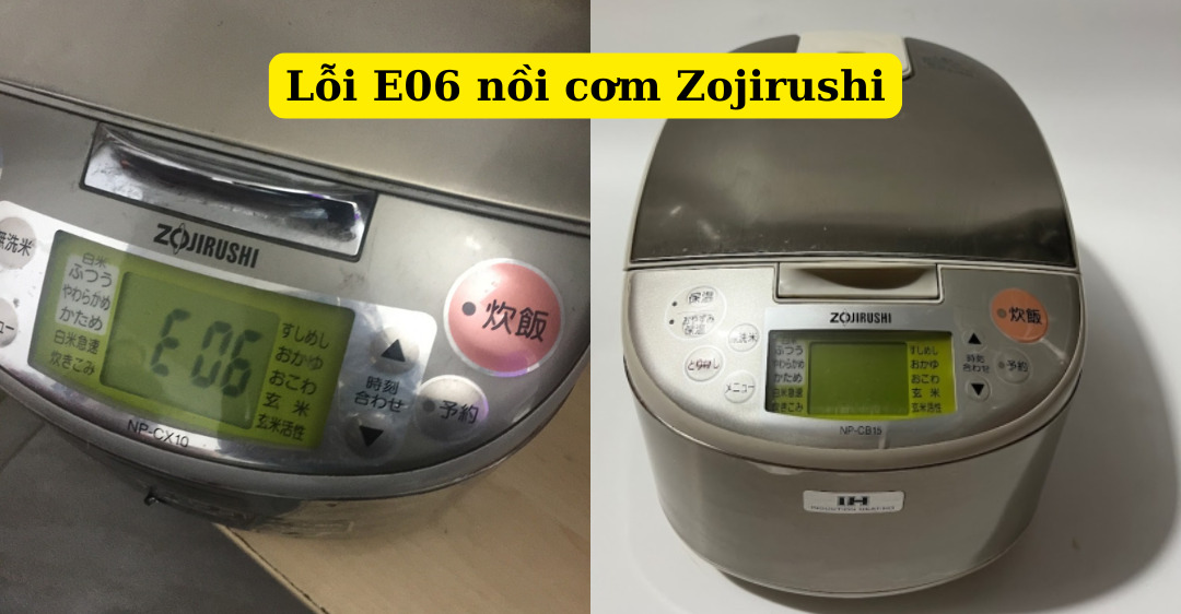 Nồi cơm Zojirushi báo lỗi E17