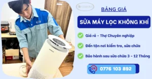 Bảng giá sửa máy lọc không khí