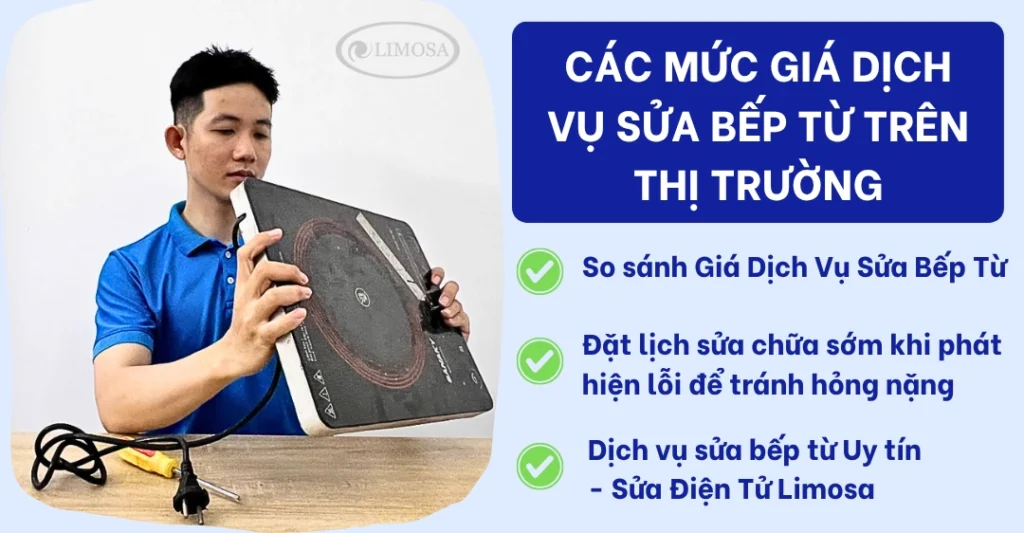 Điểm Qua Các Mức Giá Dịch Vụ Sửa Bếp Từ Trên Thị Trường