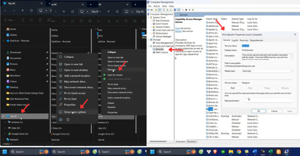 cách khắc phục lỗi máy in no printers installed