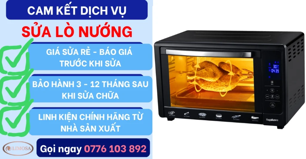 Cam kết dịch vụ sửa lò nướng