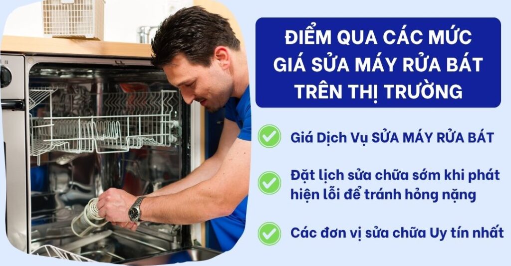 Điểm Qua Các Mức Giá Sửa Máy Rửa Bát Trên Thị Trường