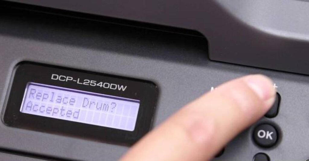 Drum đã hết tuổi thọ theo lập trình