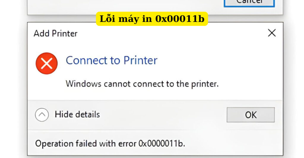 lỗi máy in 0011b
