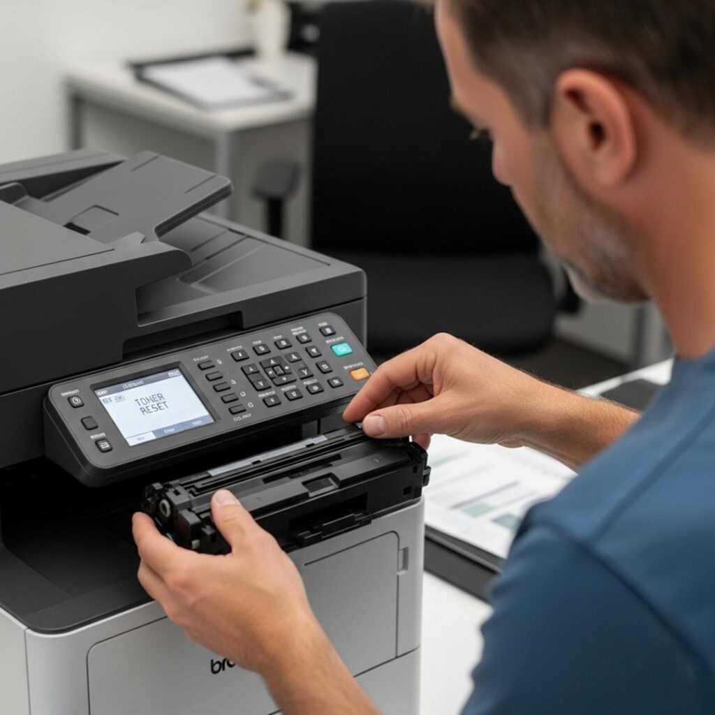 Reset toner Brother