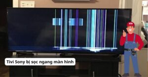 tivi sony bị sọc ngang màn hình