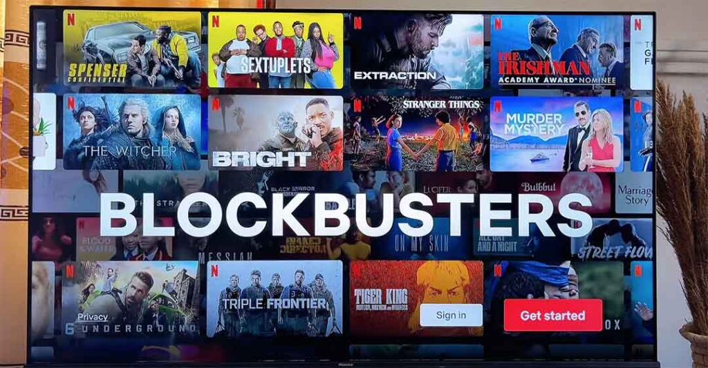 Mở ứng dụng Netflix trên TV,