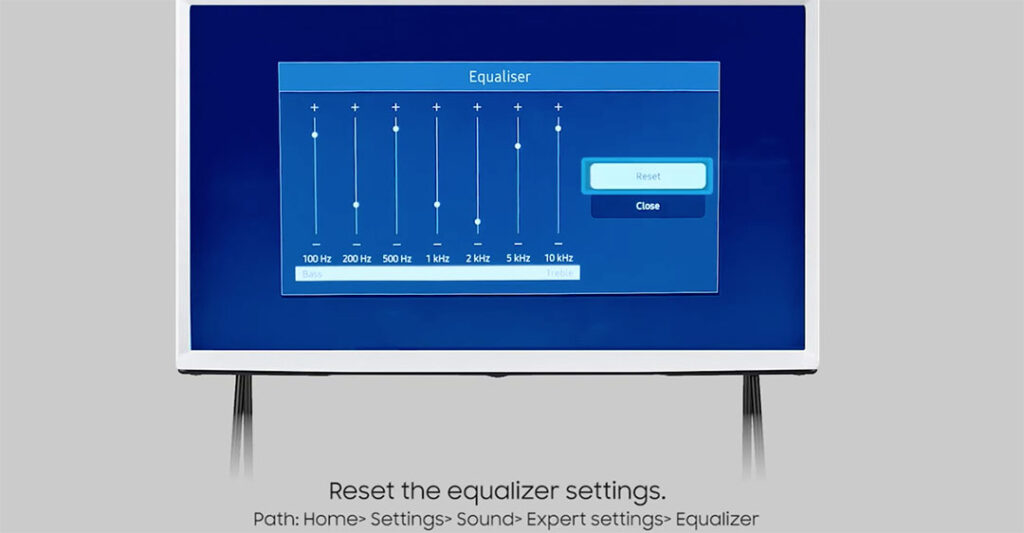 Reset lại Equalizer